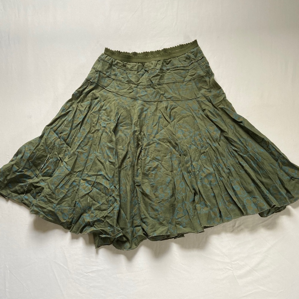 Lux Floral Midi Skirt